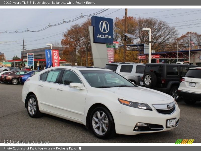 Bellanova White Pearl / Ebony 2012 Acura TL 3.5 Technology