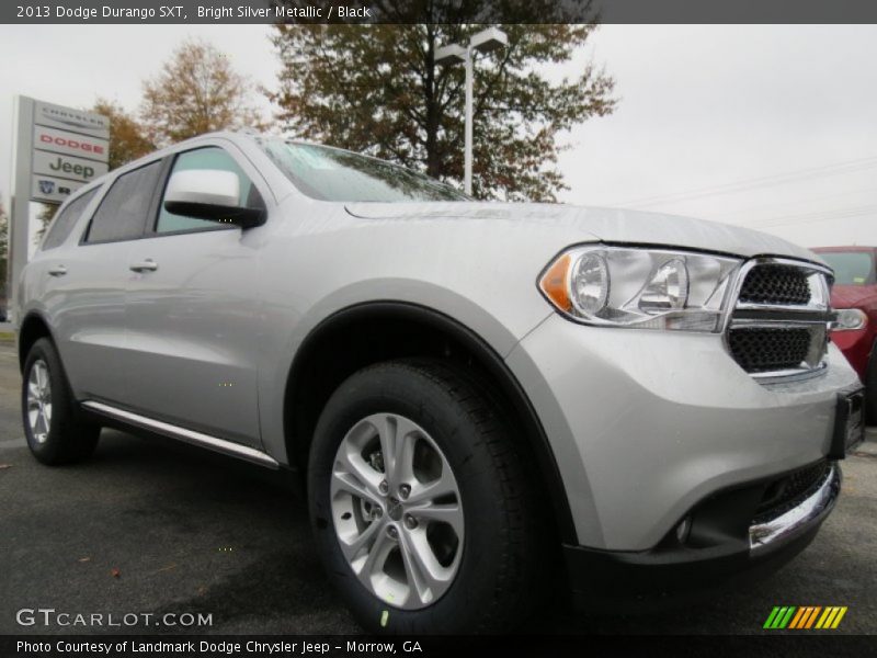 Bright Silver Metallic / Black 2013 Dodge Durango SXT