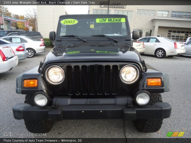 Black Clearcoat / Dark Slate Gray 2003 Jeep Wrangler Sport 4x4