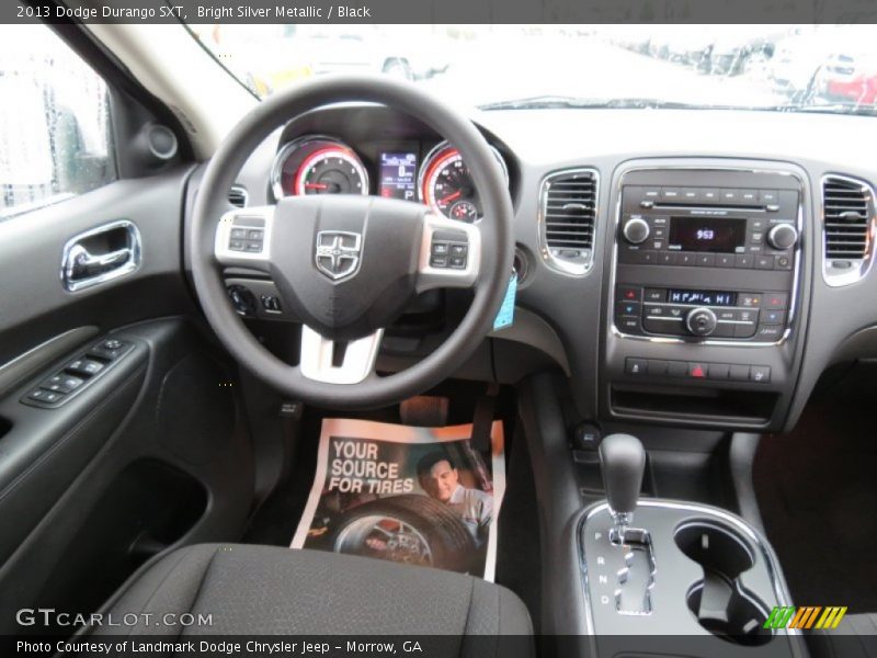 Bright Silver Metallic / Black 2013 Dodge Durango SXT