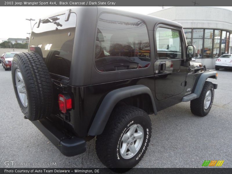 Black Clearcoat / Dark Slate Gray 2003 Jeep Wrangler Sport 4x4