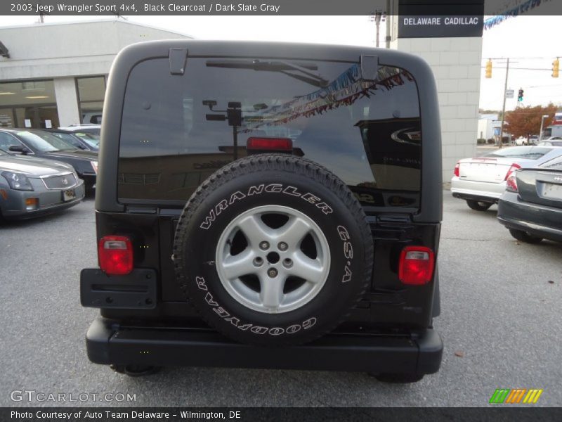 Black Clearcoat / Dark Slate Gray 2003 Jeep Wrangler Sport 4x4