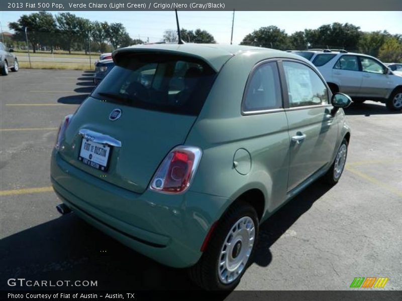 Verde Chiaro (Light Green) / Grigio/Nero (Gray/Black) 2013 Fiat 500 Pop