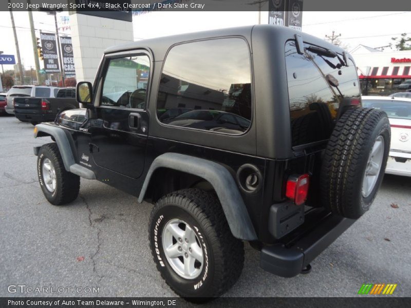 Black Clearcoat / Dark Slate Gray 2003 Jeep Wrangler Sport 4x4