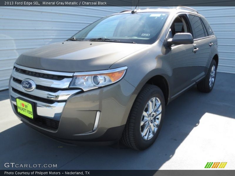 Mineral Gray Metallic / Charcoal Black 2013 Ford Edge SEL