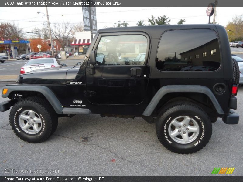 Black Clearcoat / Dark Slate Gray 2003 Jeep Wrangler Sport 4x4