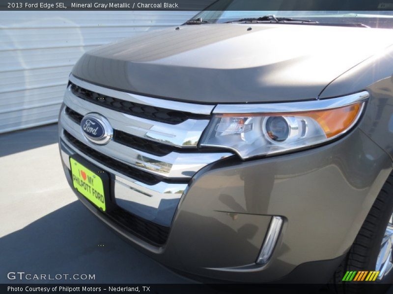 Mineral Gray Metallic / Charcoal Black 2013 Ford Edge SEL