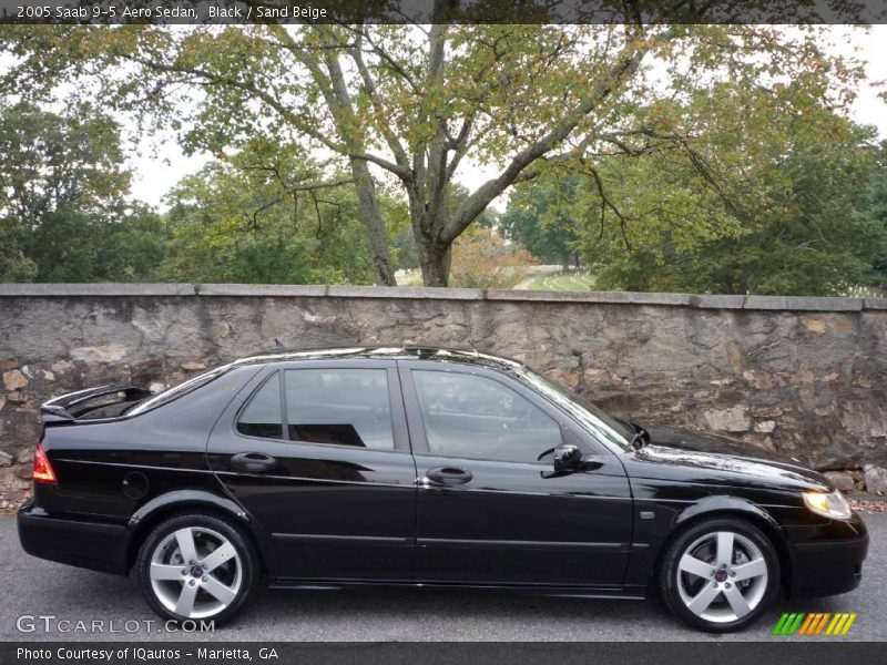 Black / Sand Beige 2005 Saab 9-5 Aero Sedan