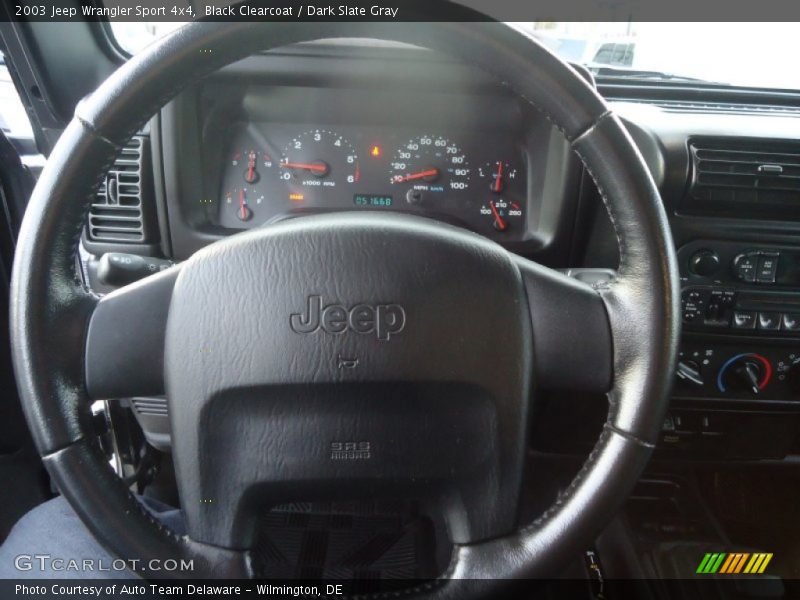 Black Clearcoat / Dark Slate Gray 2003 Jeep Wrangler Sport 4x4