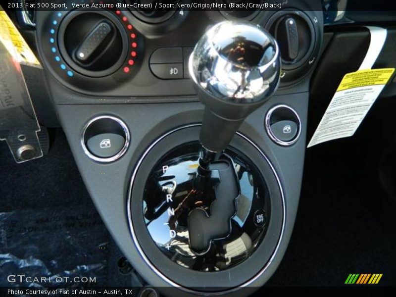 Verde Azzurro (Blue-Green) / Sport Nero/Grigio/Nero (Black/Gray/Black) 2013 Fiat 500 Sport