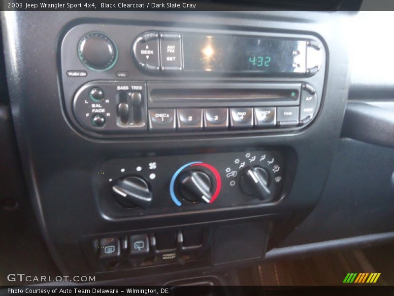 Black Clearcoat / Dark Slate Gray 2003 Jeep Wrangler Sport 4x4