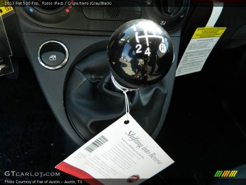 Rosso (Red) / Grigio/Nero (Gray/Black) 2013 Fiat 500 Pop