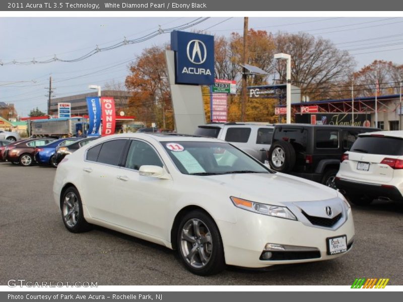 White Diamond Pearl / Ebony Black 2011 Acura TL 3.5 Technology