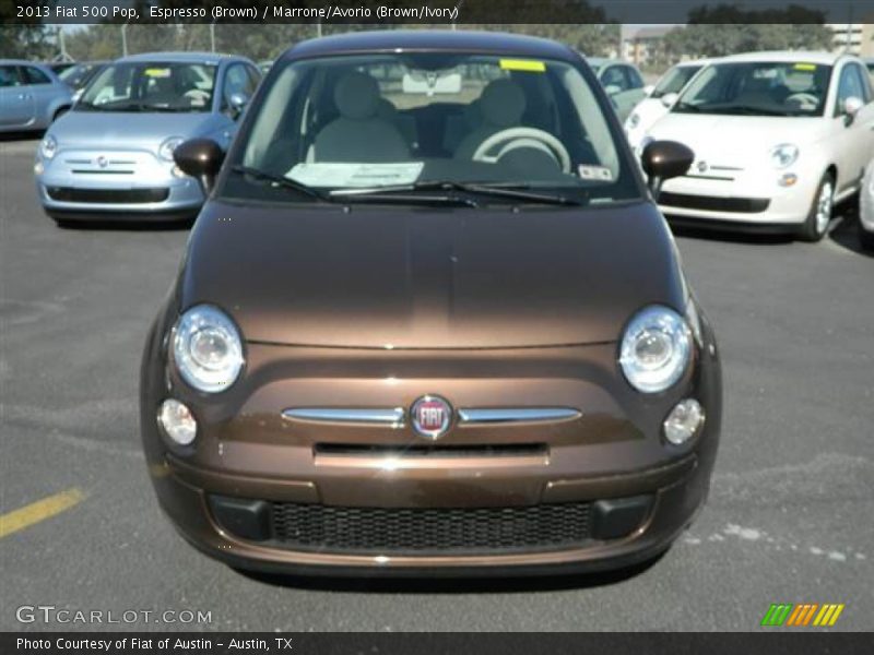 Espresso (Brown) / Marrone/Avorio (Brown/Ivory) 2013 Fiat 500 Pop
