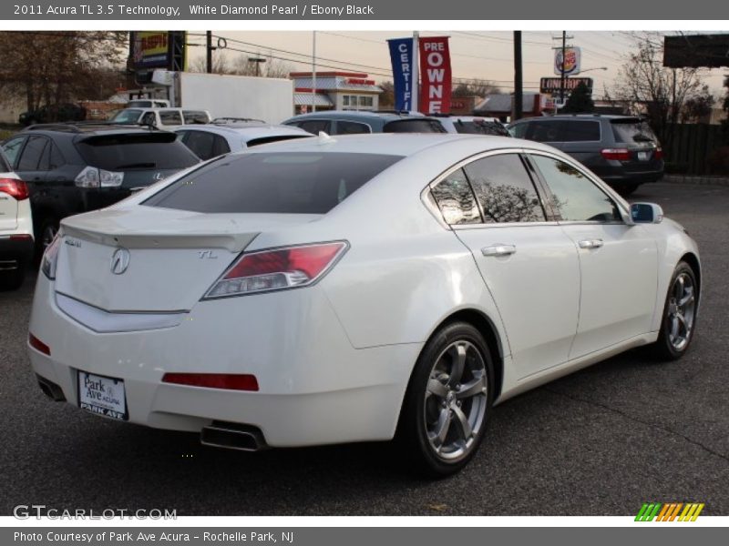 White Diamond Pearl / Ebony Black 2011 Acura TL 3.5 Technology