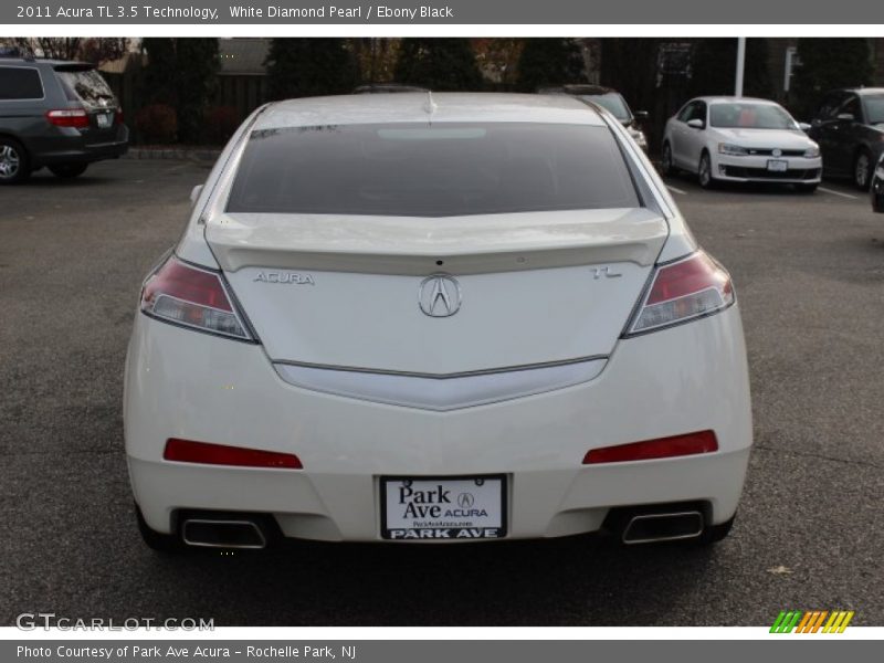 White Diamond Pearl / Ebony Black 2011 Acura TL 3.5 Technology
