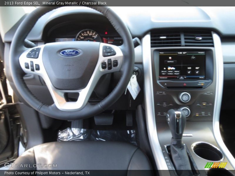 Mineral Gray Metallic / Charcoal Black 2013 Ford Edge SEL