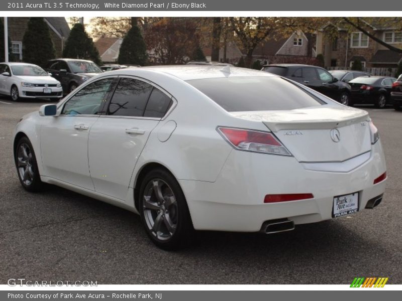 White Diamond Pearl / Ebony Black 2011 Acura TL 3.5 Technology