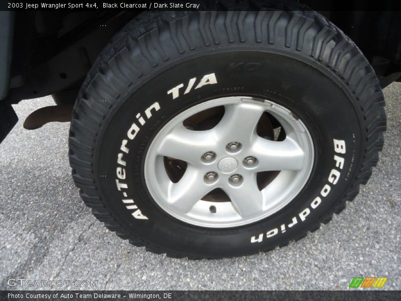 Black Clearcoat / Dark Slate Gray 2003 Jeep Wrangler Sport 4x4