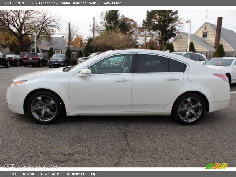 White Diamond Pearl / Ebony Black 2011 Acura TL 3.5 Technology