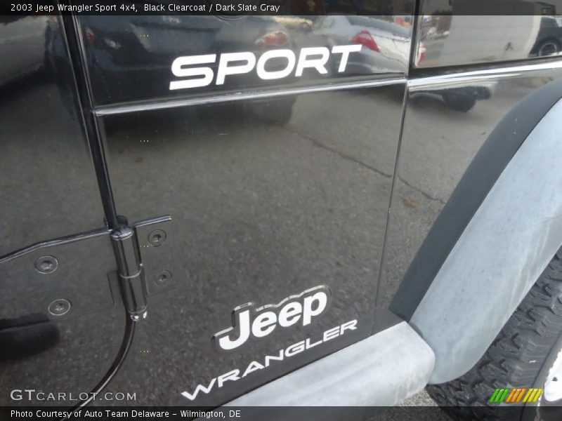 Black Clearcoat / Dark Slate Gray 2003 Jeep Wrangler Sport 4x4