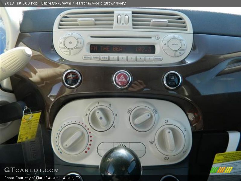 Espresso (Brown) / Marrone/Avorio (Brown/Ivory) 2013 Fiat 500 Pop