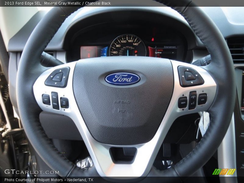 Mineral Gray Metallic / Charcoal Black 2013 Ford Edge SEL