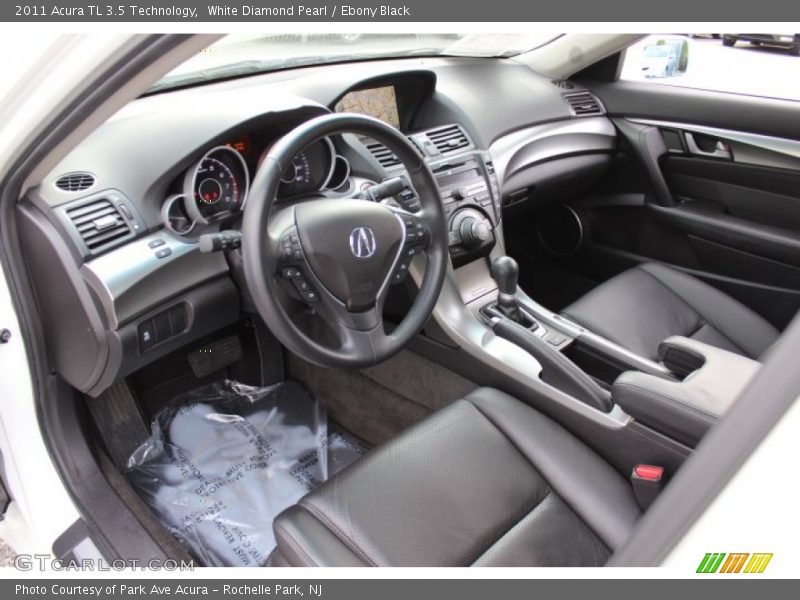 White Diamond Pearl / Ebony Black 2011 Acura TL 3.5 Technology