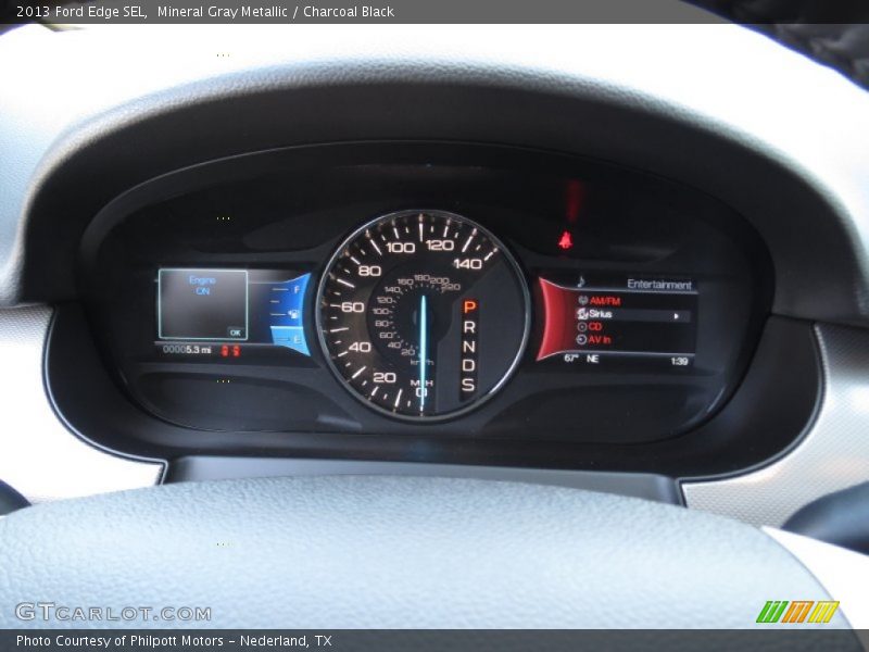 Mineral Gray Metallic / Charcoal Black 2013 Ford Edge SEL