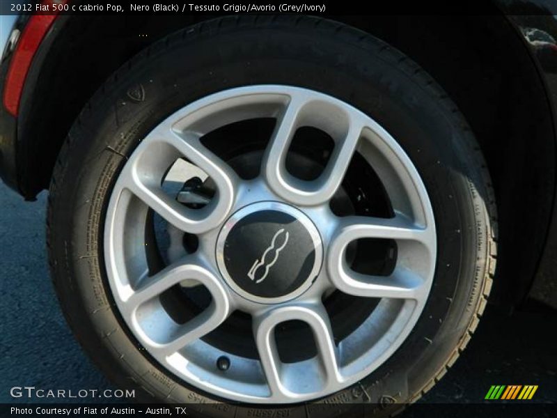 Nero (Black) / Tessuto Grigio/Avorio (Grey/Ivory) 2012 Fiat 500 c cabrio Pop