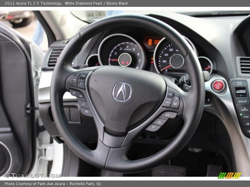 White Diamond Pearl / Ebony Black 2011 Acura TL 3.5 Technology