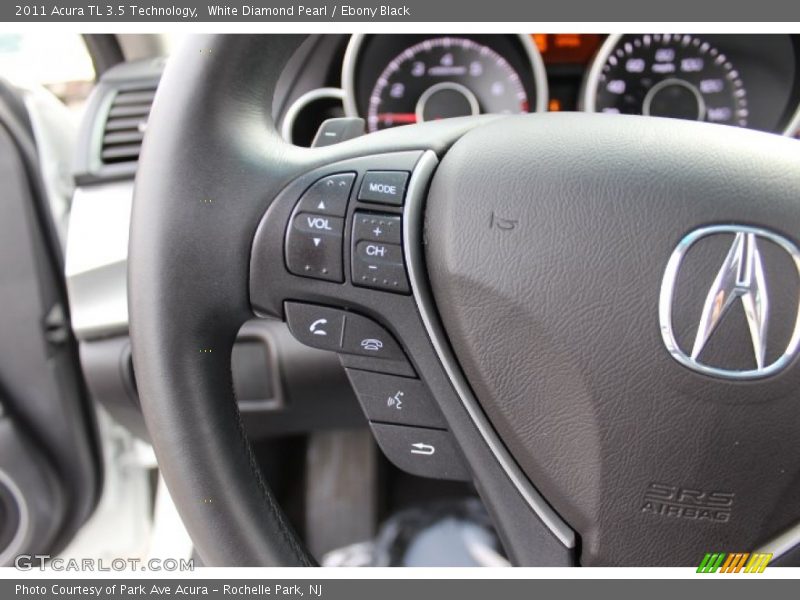 White Diamond Pearl / Ebony Black 2011 Acura TL 3.5 Technology