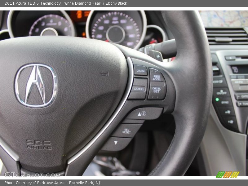 White Diamond Pearl / Ebony Black 2011 Acura TL 3.5 Technology