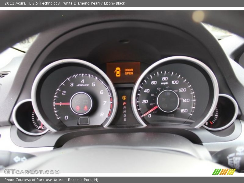 White Diamond Pearl / Ebony Black 2011 Acura TL 3.5 Technology
