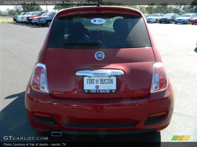 Rosso (Red) / Pelle Rosso/Nera (Red/Black) 2012 Fiat 500 Sport