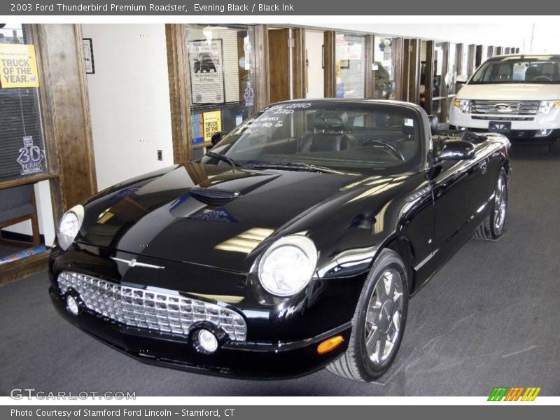Evening Black / Black Ink 2003 Ford Thunderbird Premium Roadster