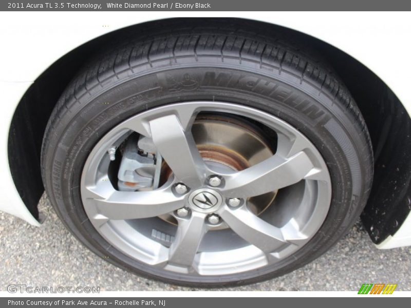 White Diamond Pearl / Ebony Black 2011 Acura TL 3.5 Technology