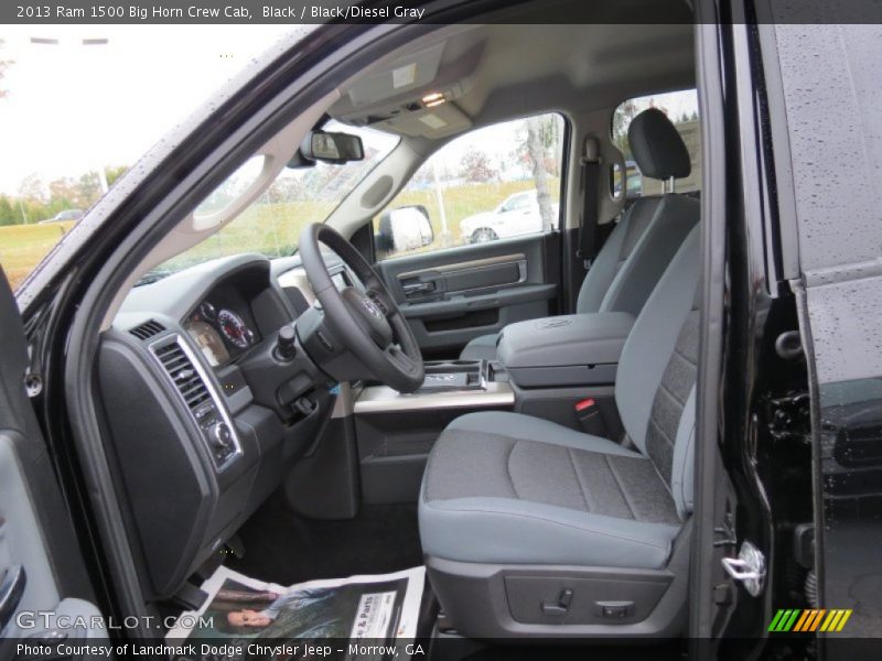 Black / Black/Diesel Gray 2013 Ram 1500 Big Horn Crew Cab