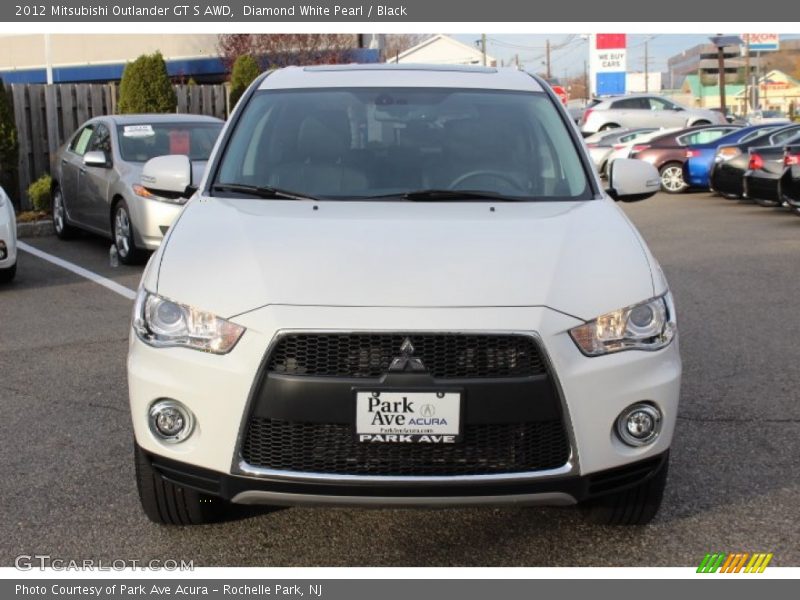 Diamond White Pearl / Black 2012 Mitsubishi Outlander GT S AWD