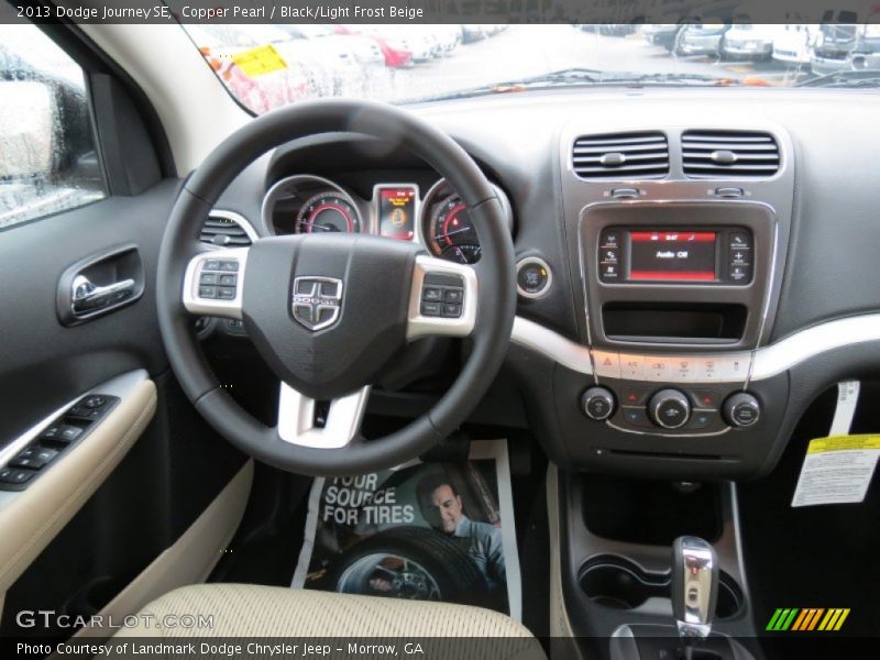 Copper Pearl / Black/Light Frost Beige 2013 Dodge Journey SE