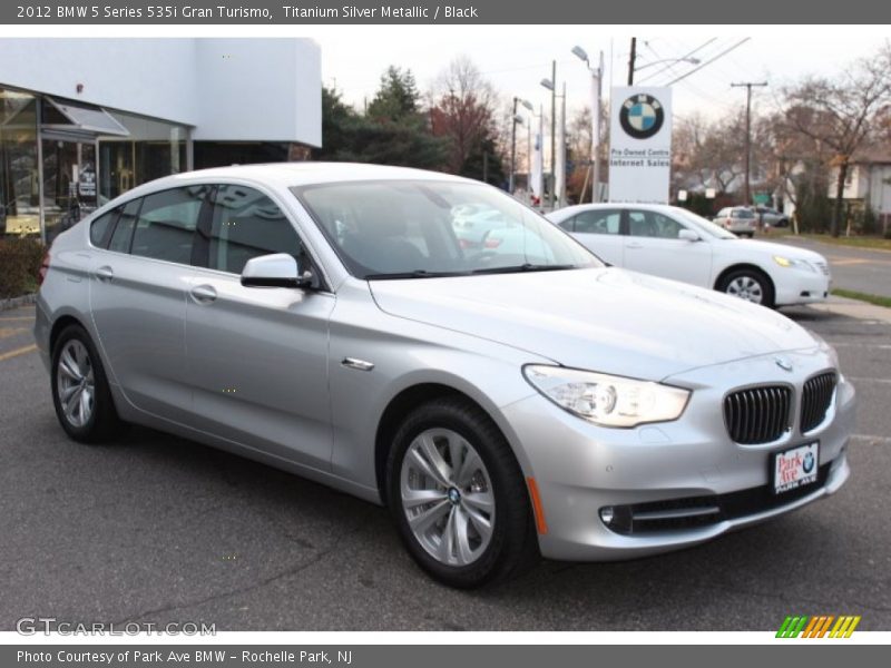Titanium Silver Metallic / Black 2012 BMW 5 Series 535i Gran Turismo