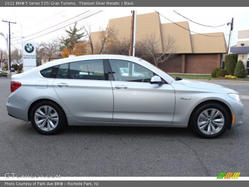 Titanium Silver Metallic / Black 2012 BMW 5 Series 535i Gran Turismo