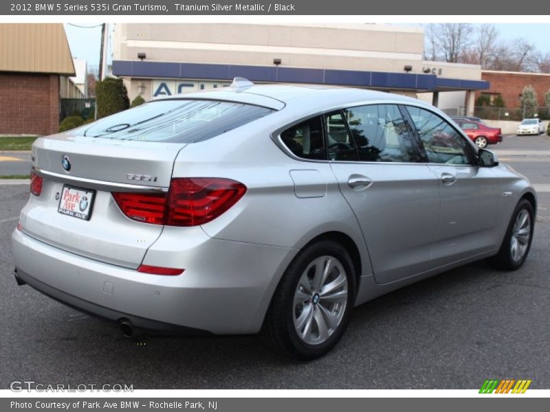 Titanium Silver Metallic / Black 2012 BMW 5 Series 535i Gran Turismo