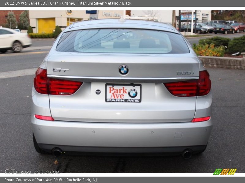 Titanium Silver Metallic / Black 2012 BMW 5 Series 535i Gran Turismo