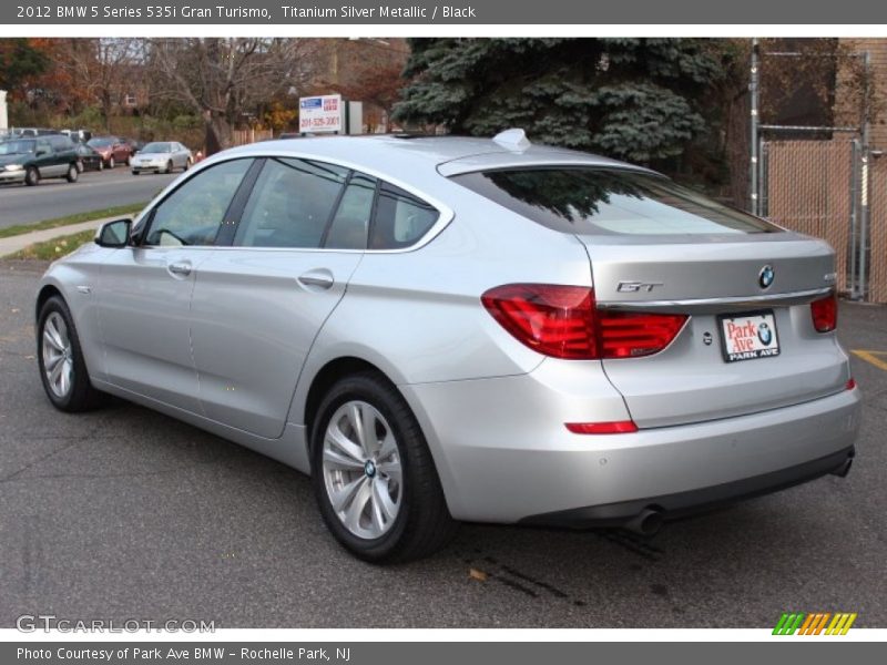 Titanium Silver Metallic / Black 2012 BMW 5 Series 535i Gran Turismo
