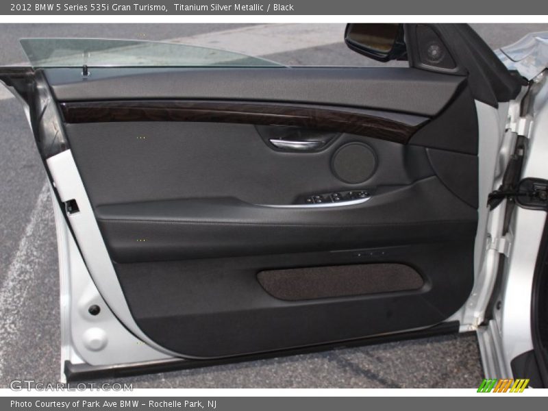 Titanium Silver Metallic / Black 2012 BMW 5 Series 535i Gran Turismo