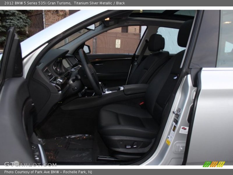 Titanium Silver Metallic / Black 2012 BMW 5 Series 535i Gran Turismo