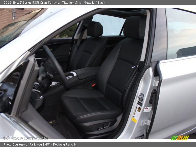 Titanium Silver Metallic / Black 2012 BMW 5 Series 535i Gran Turismo