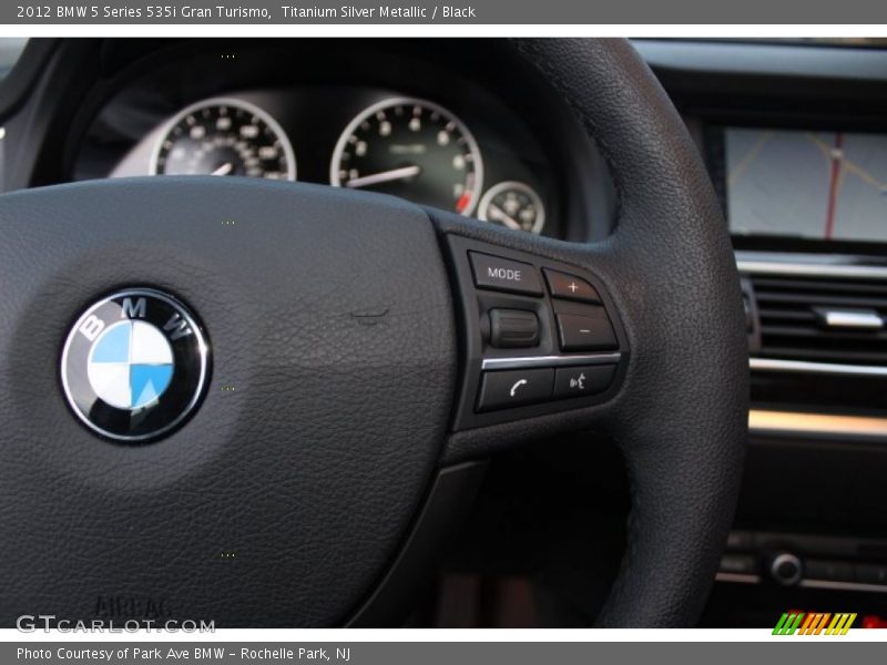 Titanium Silver Metallic / Black 2012 BMW 5 Series 535i Gran Turismo