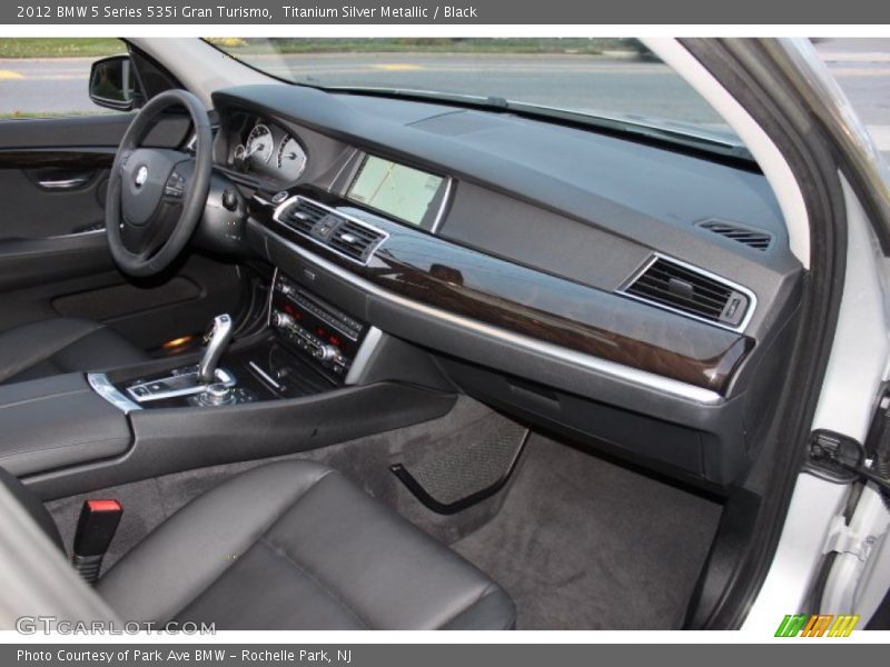 Titanium Silver Metallic / Black 2012 BMW 5 Series 535i Gran Turismo